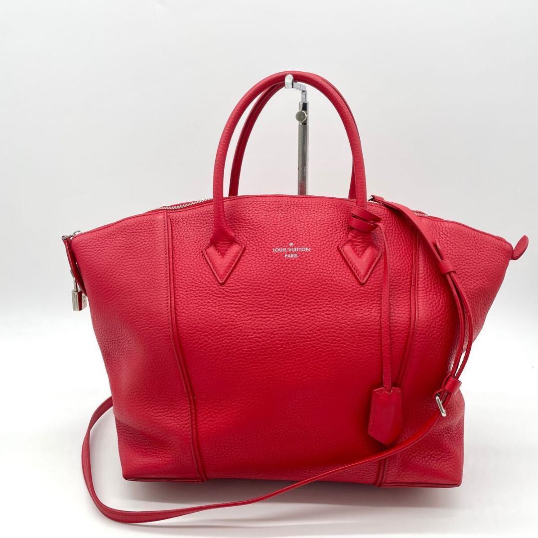 【極希少】ルイヴィトン パルナセア ロックイットMM 2way 赤　レザー