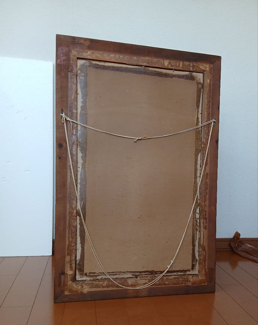 ヴィンテージ　ウォールミラー スペイン製 タイル 無垢 大