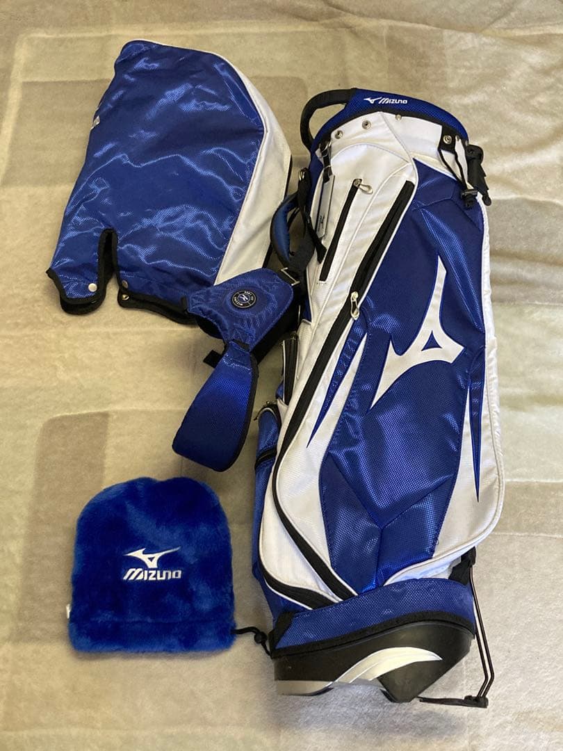Mizuno スタンドゴルフバッグ 青/白