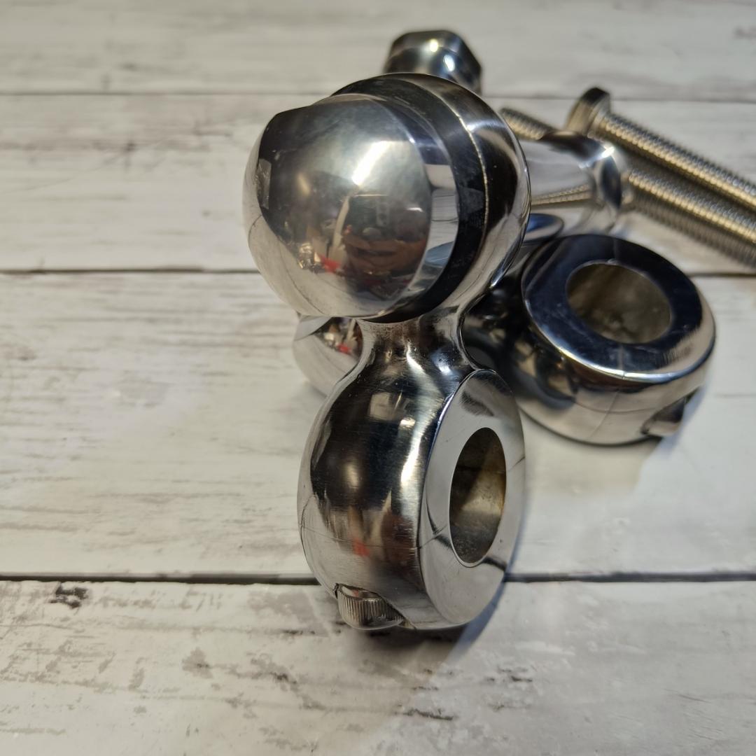 送料無料！ステンレス製ドッグボーンライザー！ハンドルポスト　管03140405