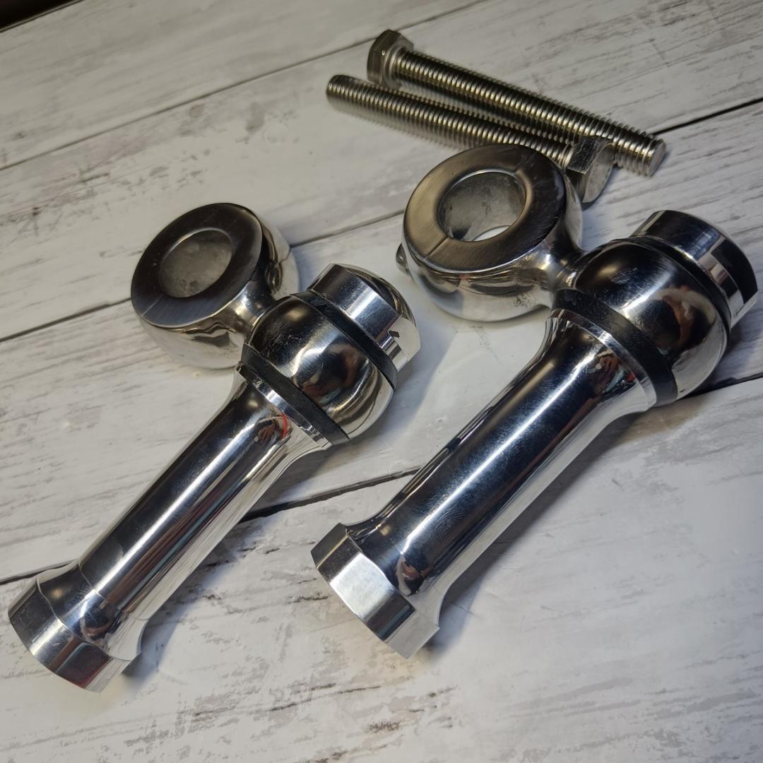 送料無料！ステンレス製ドッグボーンライザー！ハンドルポスト　管03140405