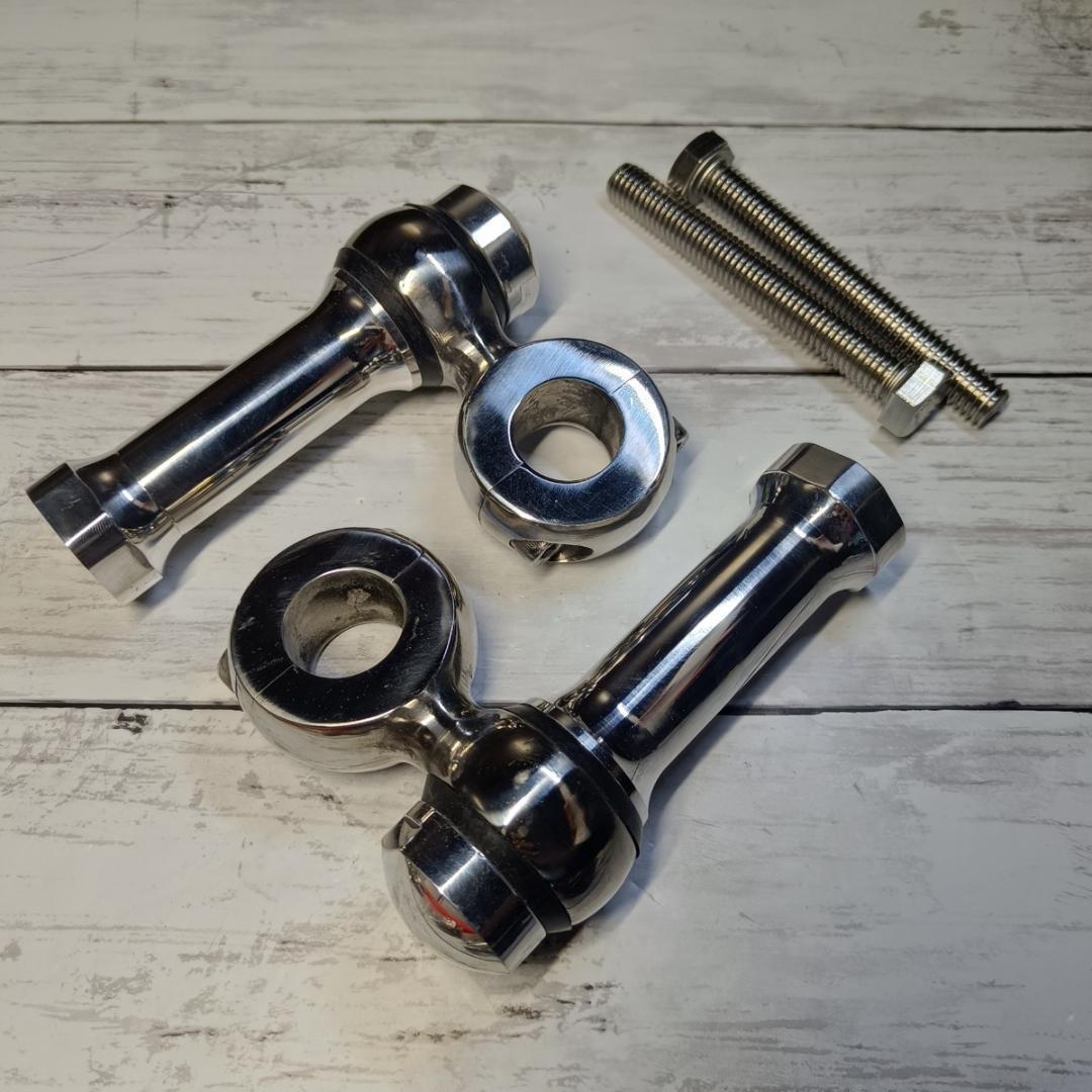 送料無料！ステンレス製ドッグボーンライザー！ハンドルポスト　管03140405