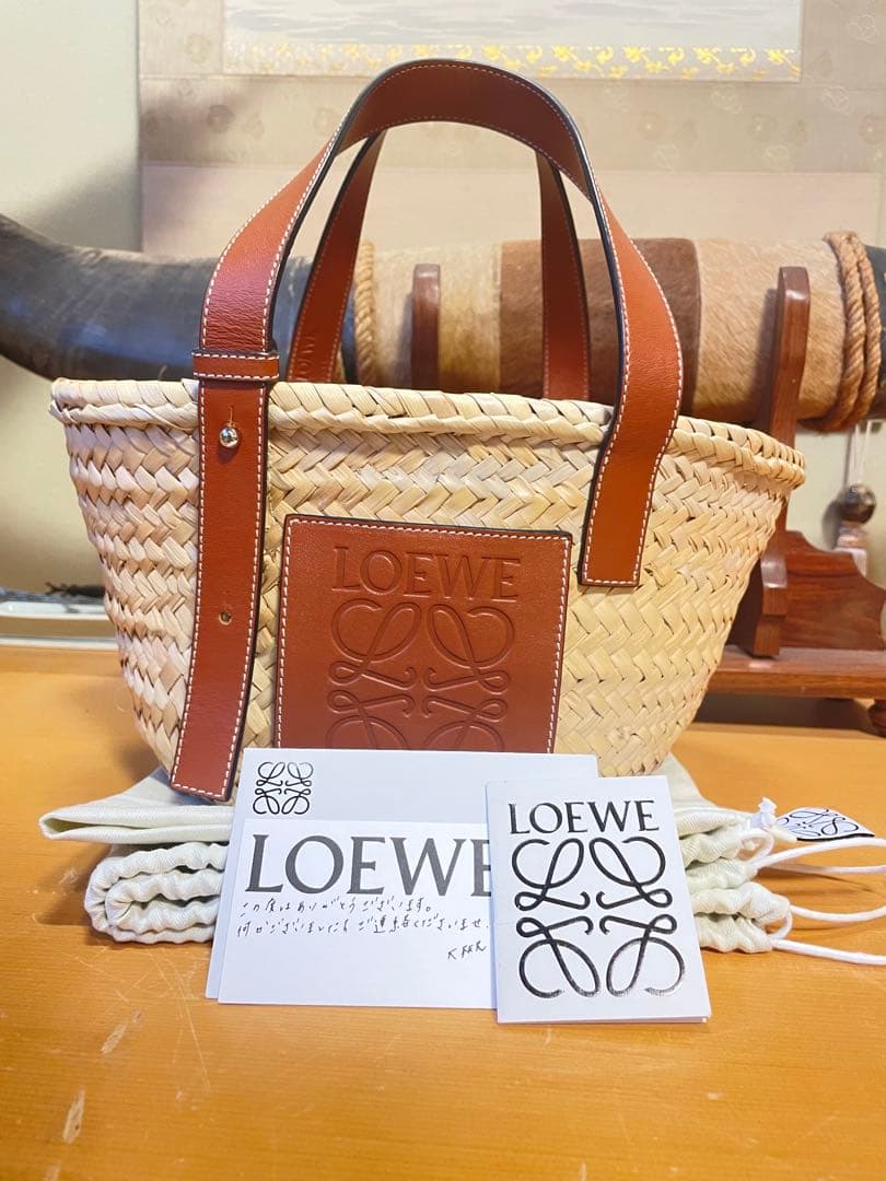 ロエベ　LOEWE バスケットバッグ　カゴバッグ スモール　ハンドバッグ