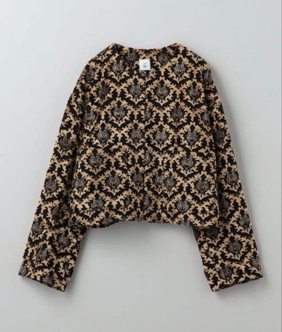 週末SALE！<6（ROKU）＞カットパイルジャカード ジャケット 38 M