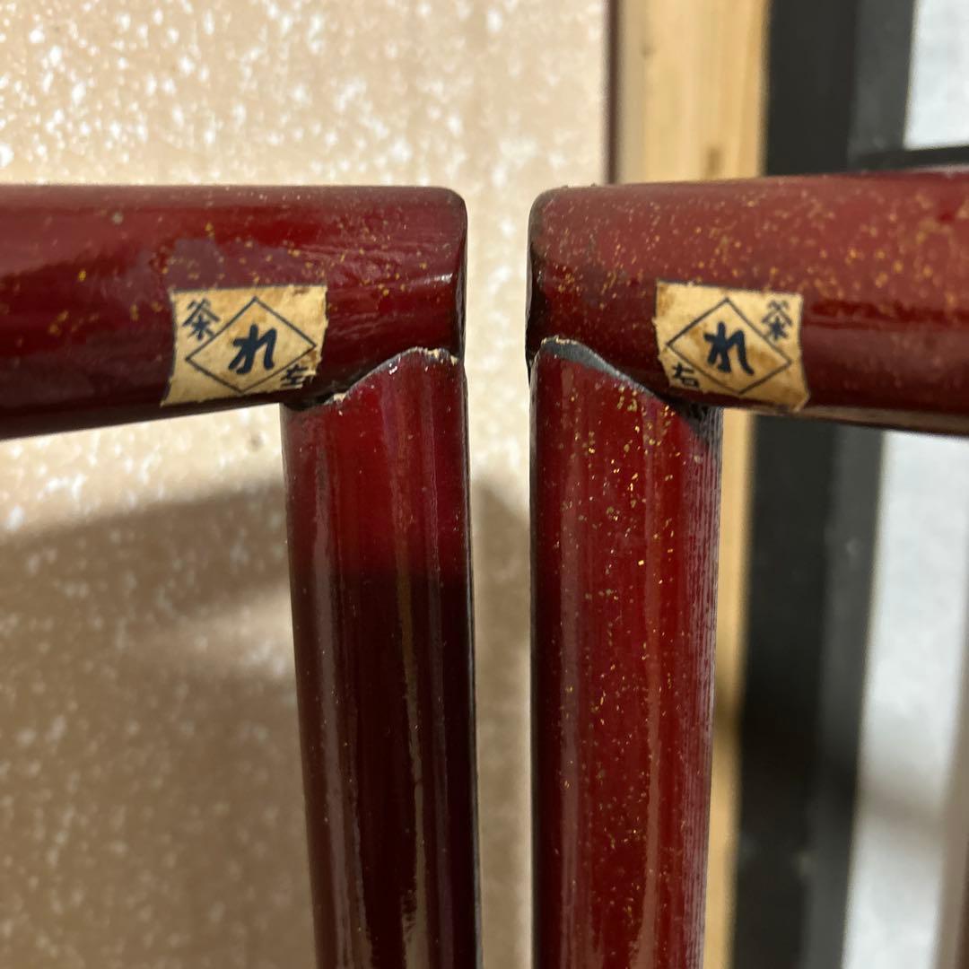 昭和レトロ　衣桁　和風ハンガーラック　着物掛け　和家具　和小物