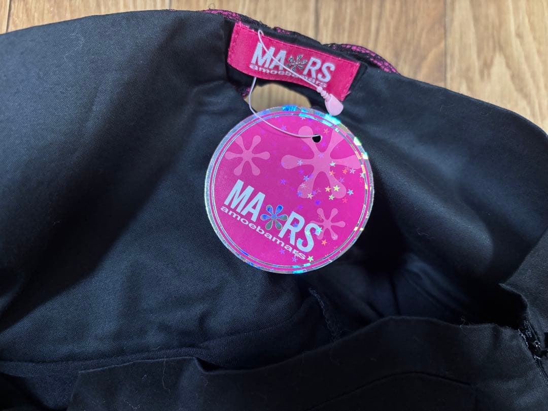新品未使用 MARS ピンク×ブラックレース ミニスカ スカパン