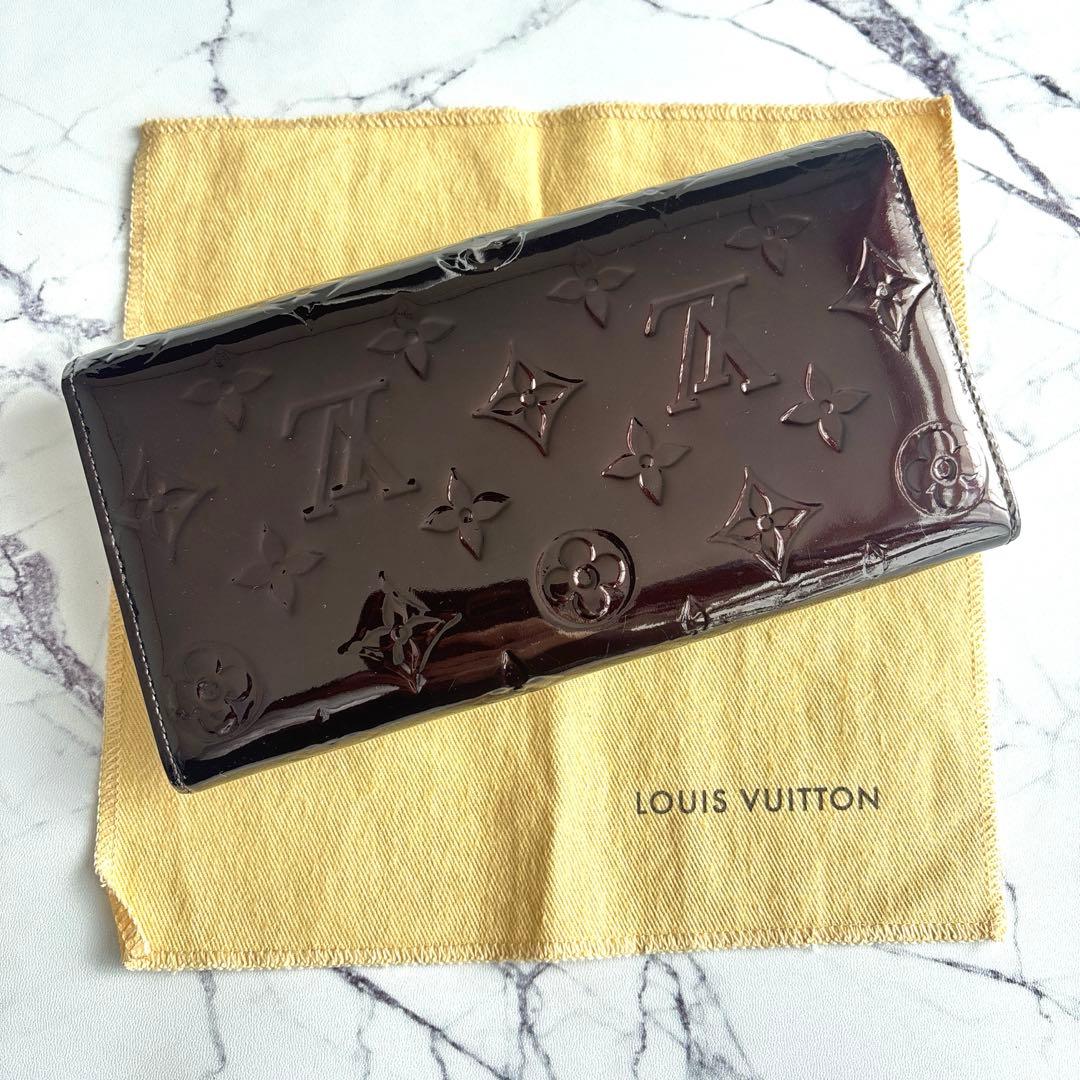 【極美品】ルイヴィトン☆モノグラム／ヴェルニ☆ポルトフォイユ・サラ☆アマラント⑨