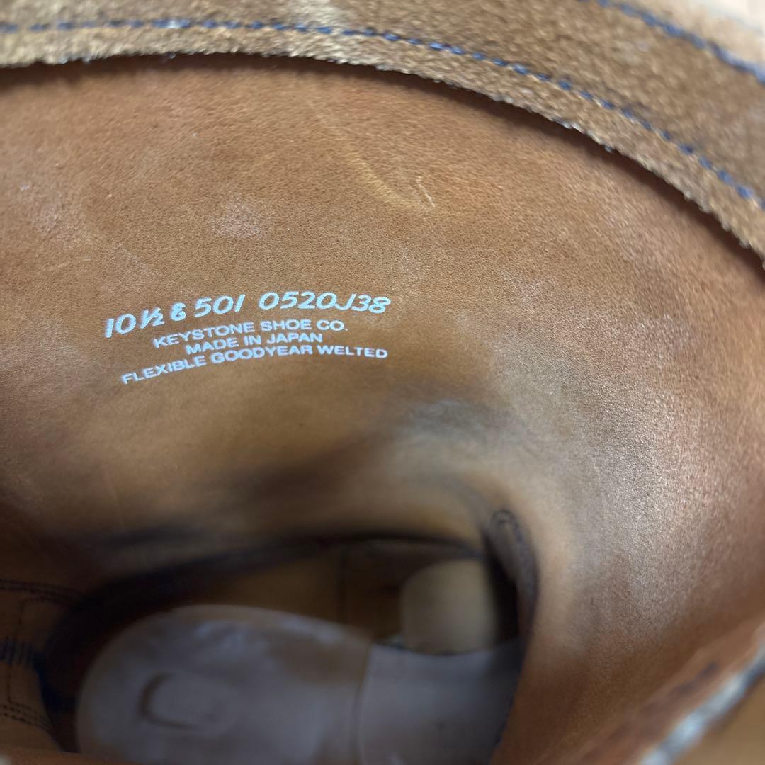 keystone エンジニアブーツ　スエード　キーストーン　wesco ホワイツ