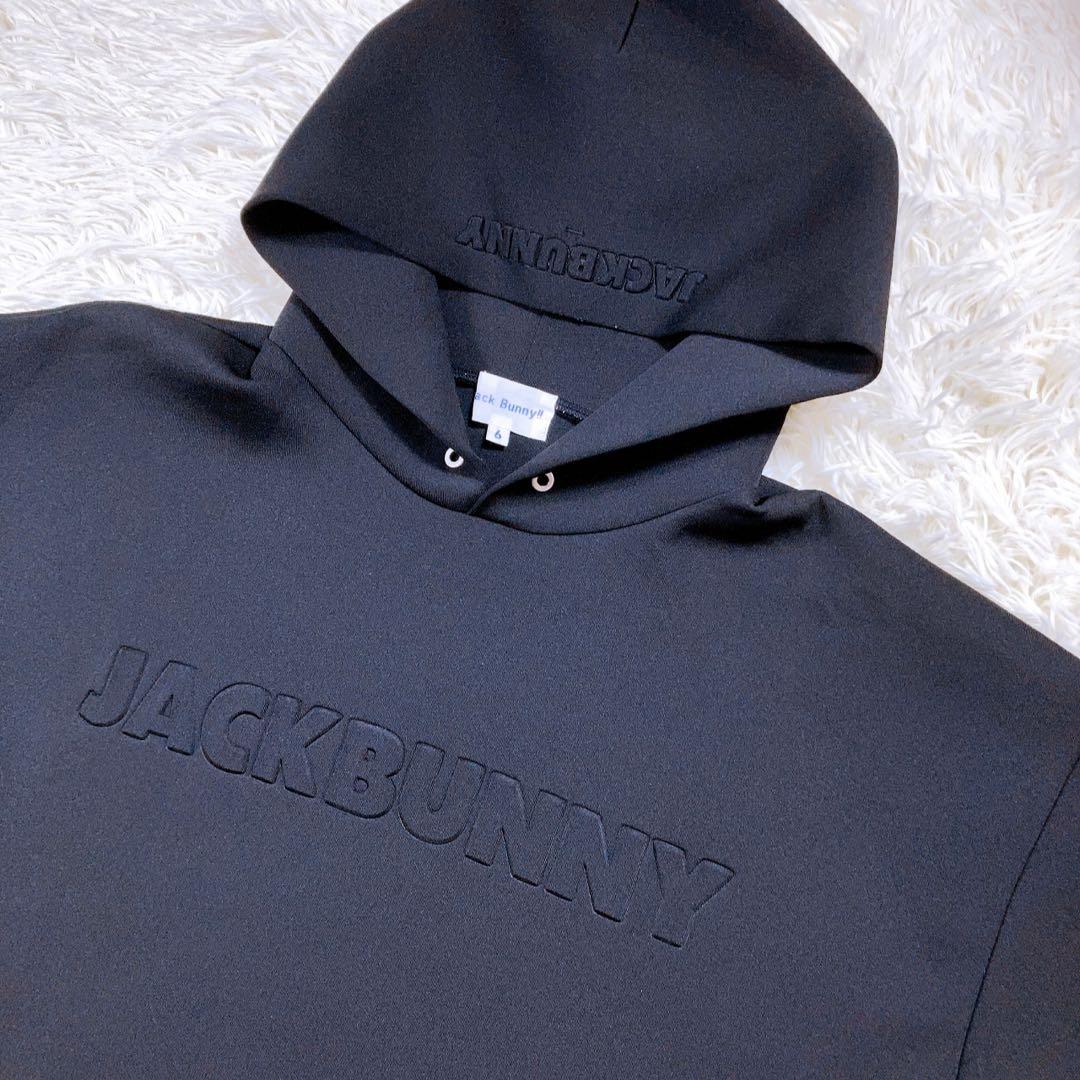 2024年★ジャックバニー　パーカー　プルオーバー　ゴルフ　6 大きめ　美品　黒