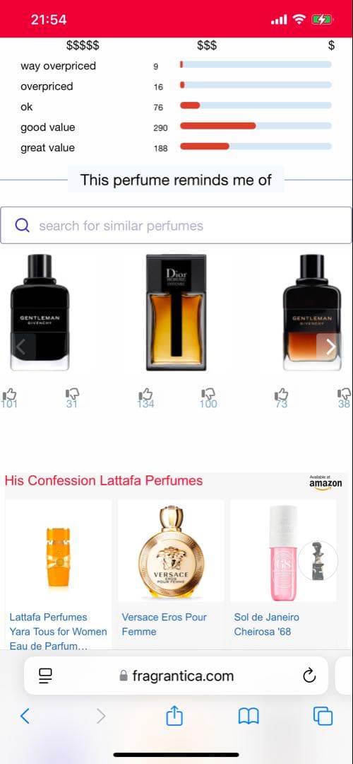 香水(男性用) Lattafa His Confession