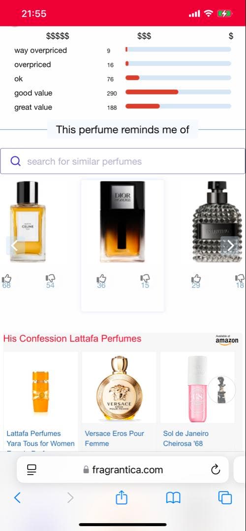 香水(男性用) Lattafa His Confession