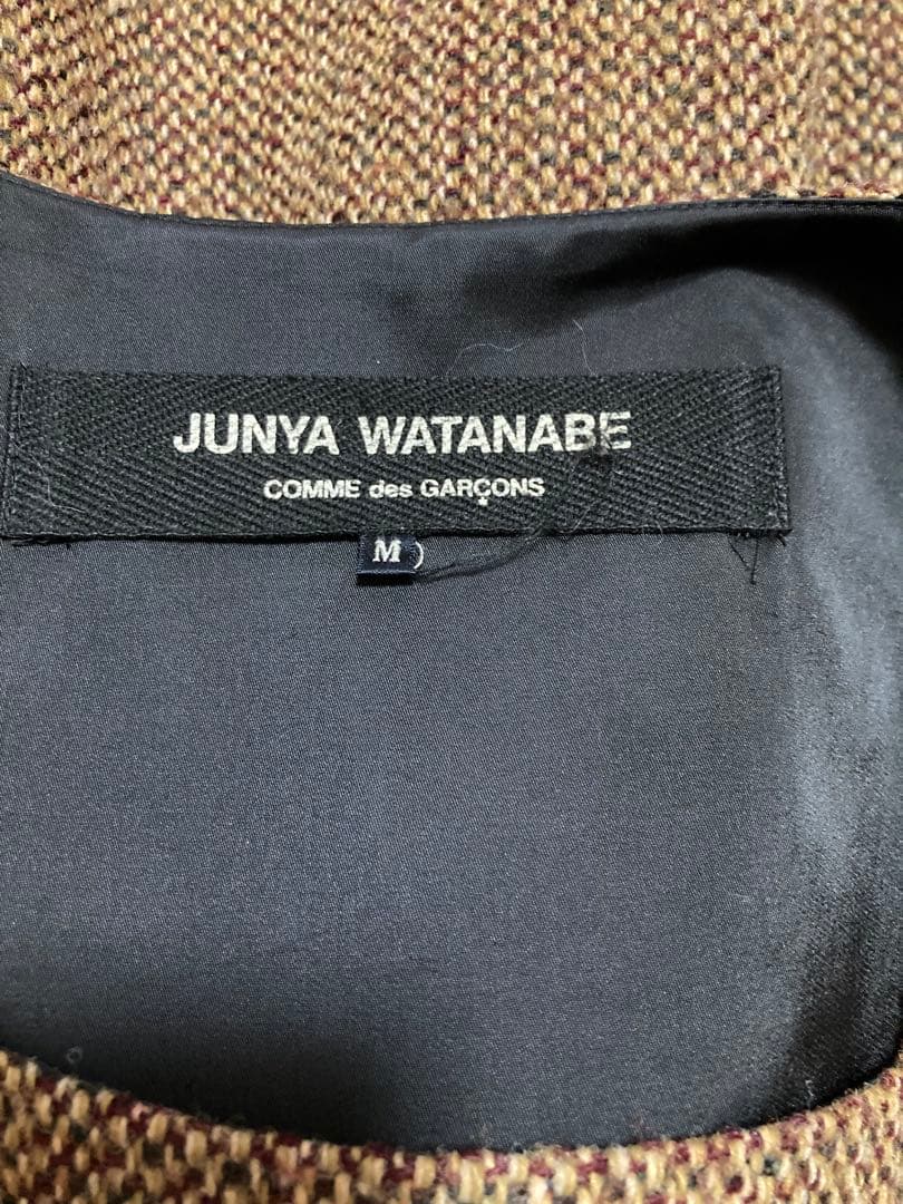 ヴィンテージ　JUNYA WATANABE ツイード風フレアスカートワンピース