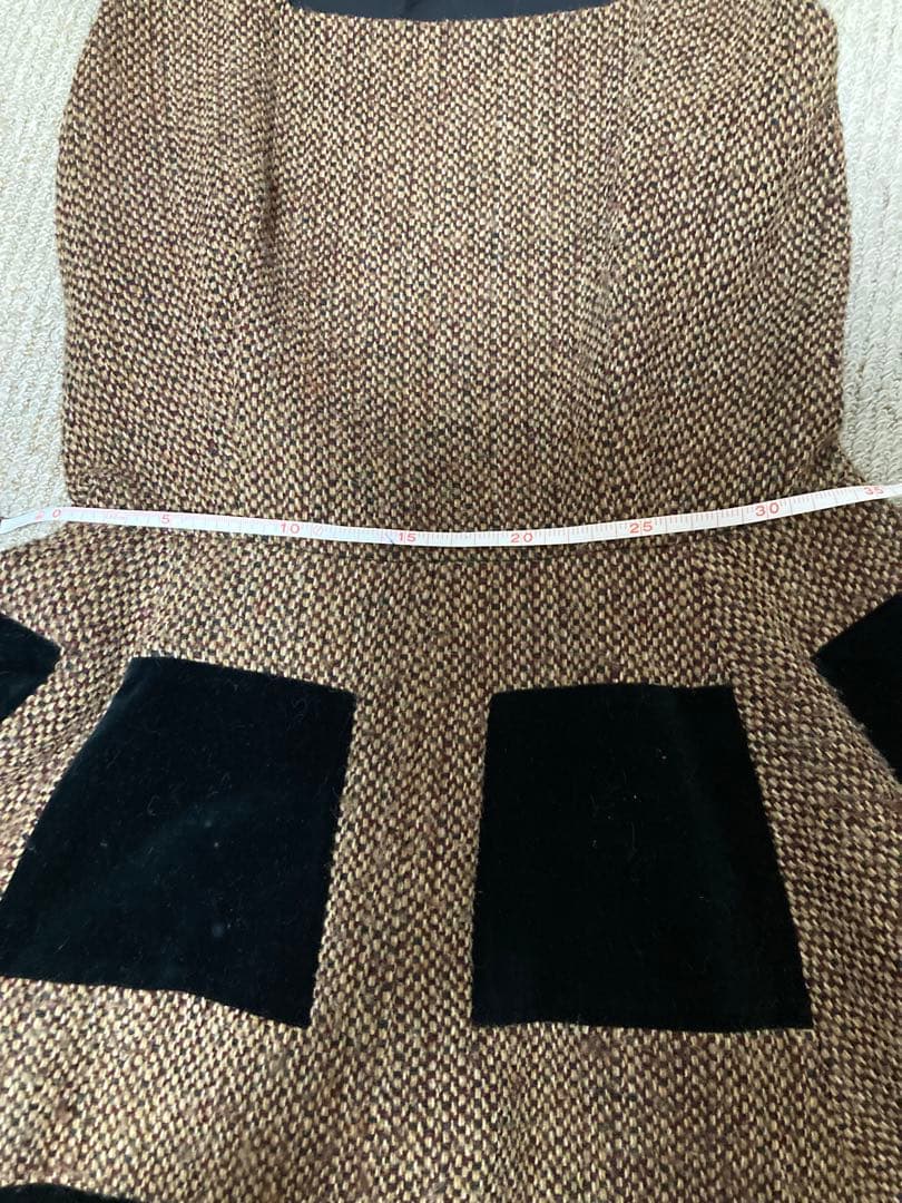 ヴィンテージ　JUNYA WATANABE ツイード風フレアスカートワンピース