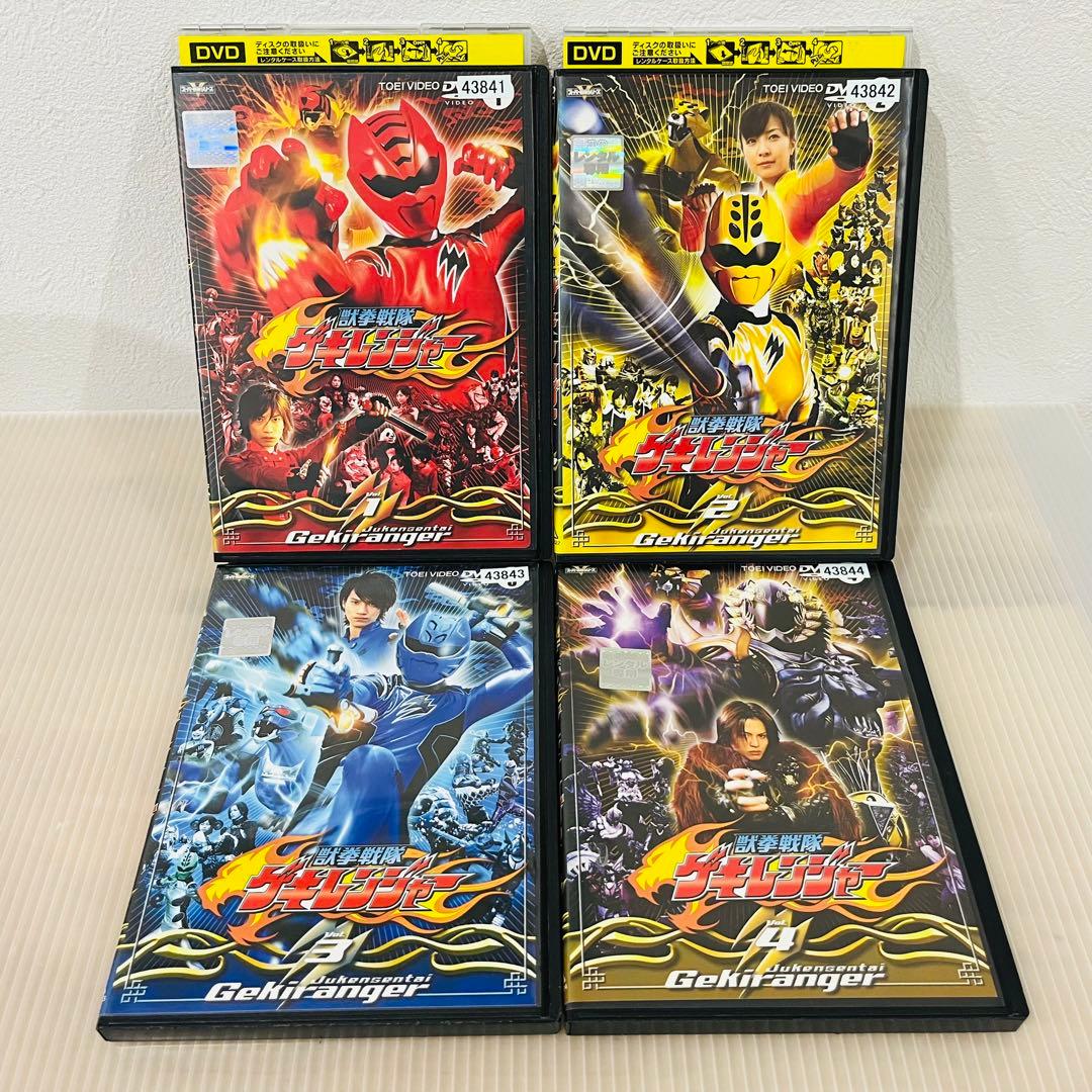 チー　獣拳戦隊 ゲキレンジャー 全12巻+1巻セット レンタル使用済DVD