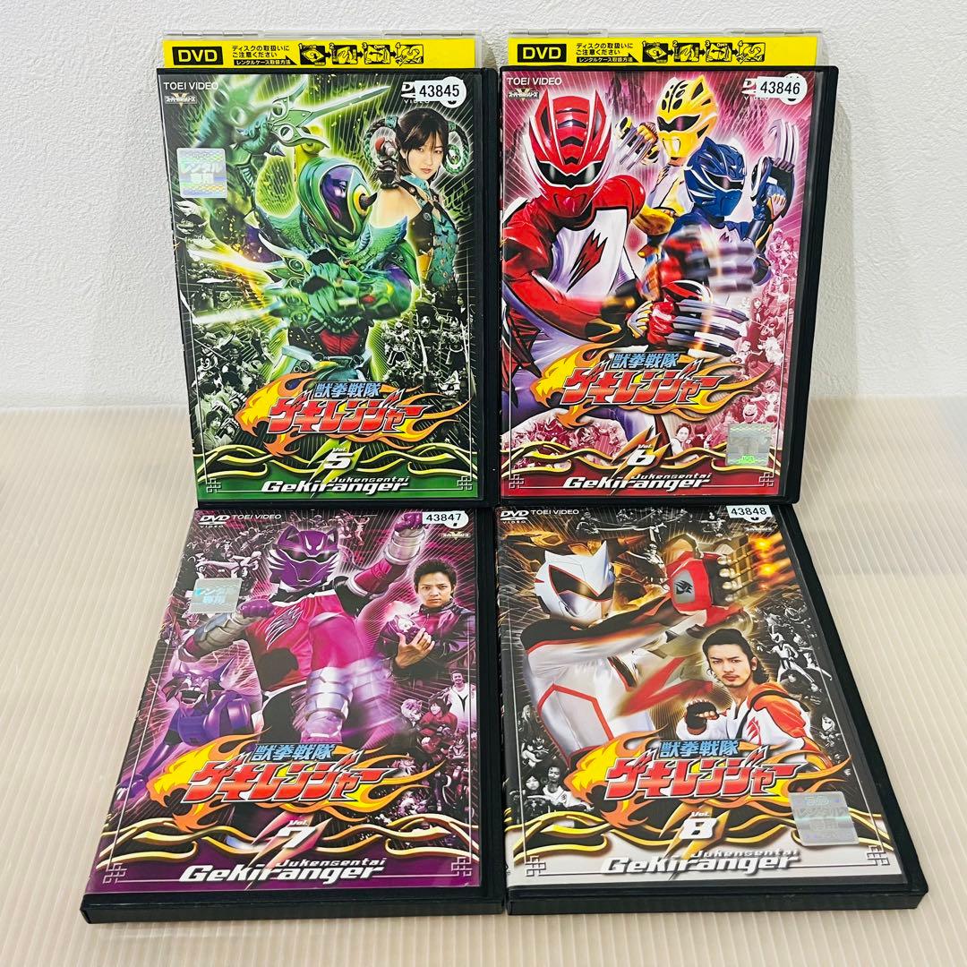 チー　獣拳戦隊 ゲキレンジャー 全12巻+1巻セット レンタル使用済DVD
