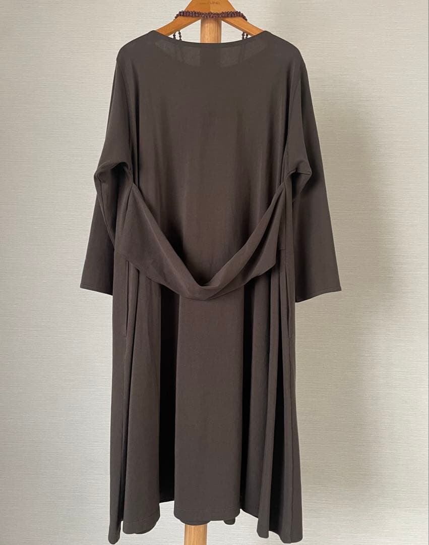 Jurgen Lehl ソフト天竺のチュニック　墨黒チャコール