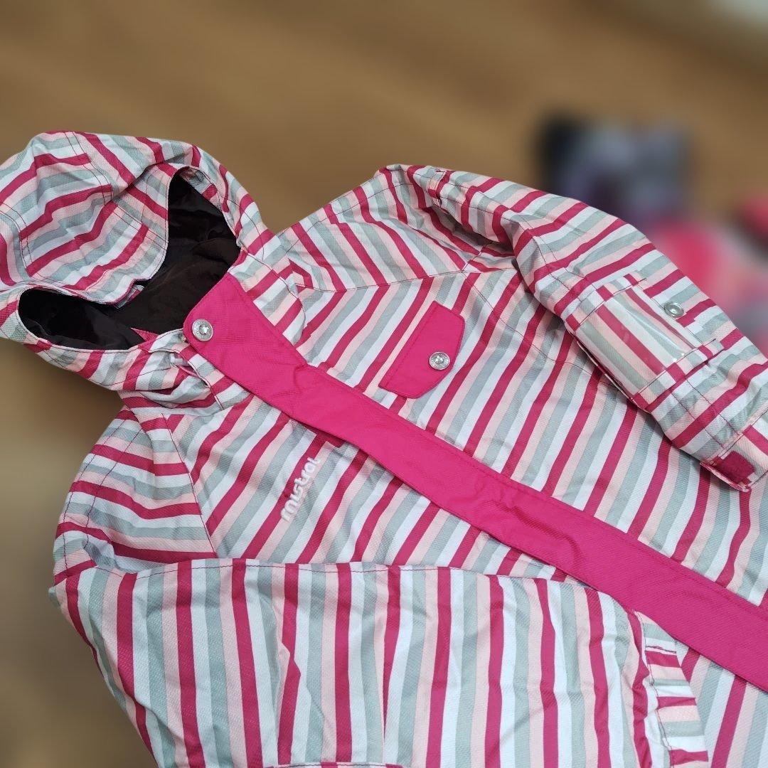 超美品　１３０　mistral　スキーウェア上下セット　ゴーグル　グローブ　防水