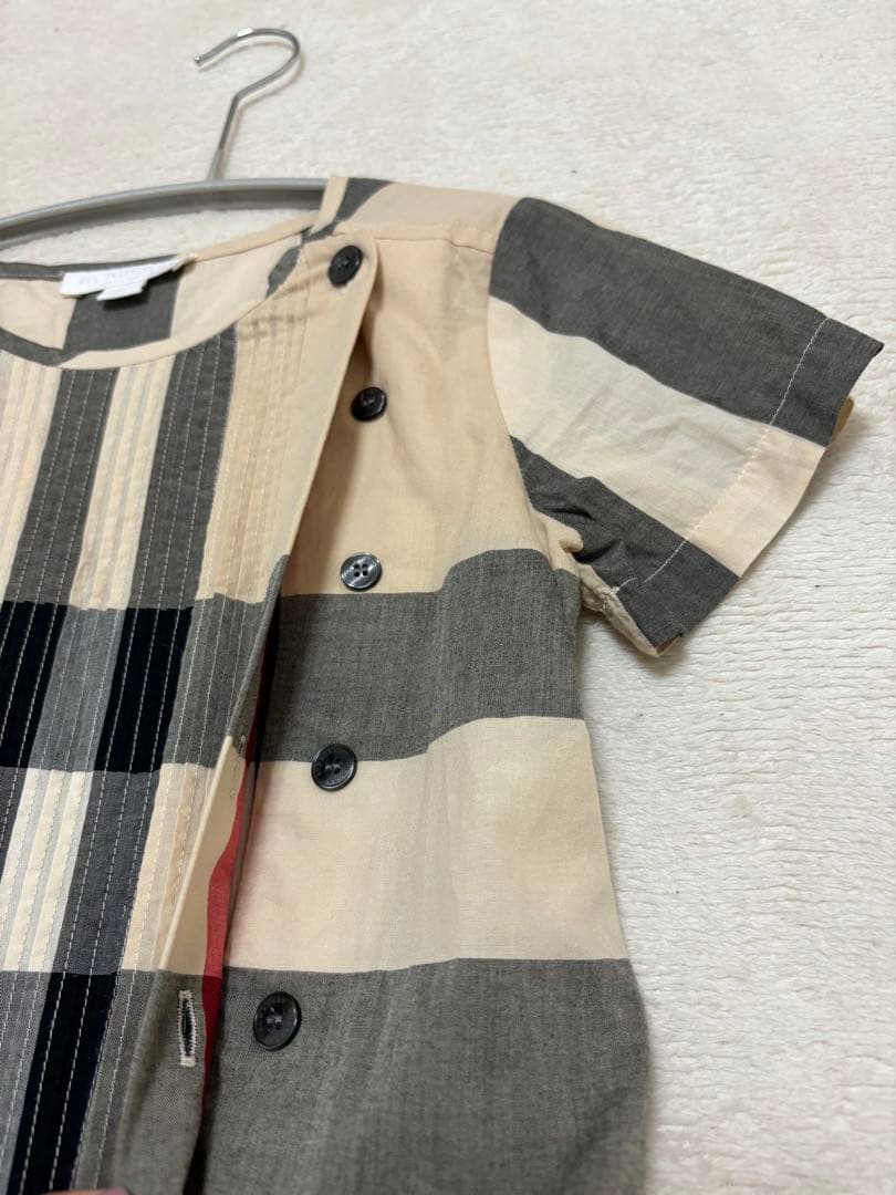 バーバリー　8y128cm 半袖ワンピース