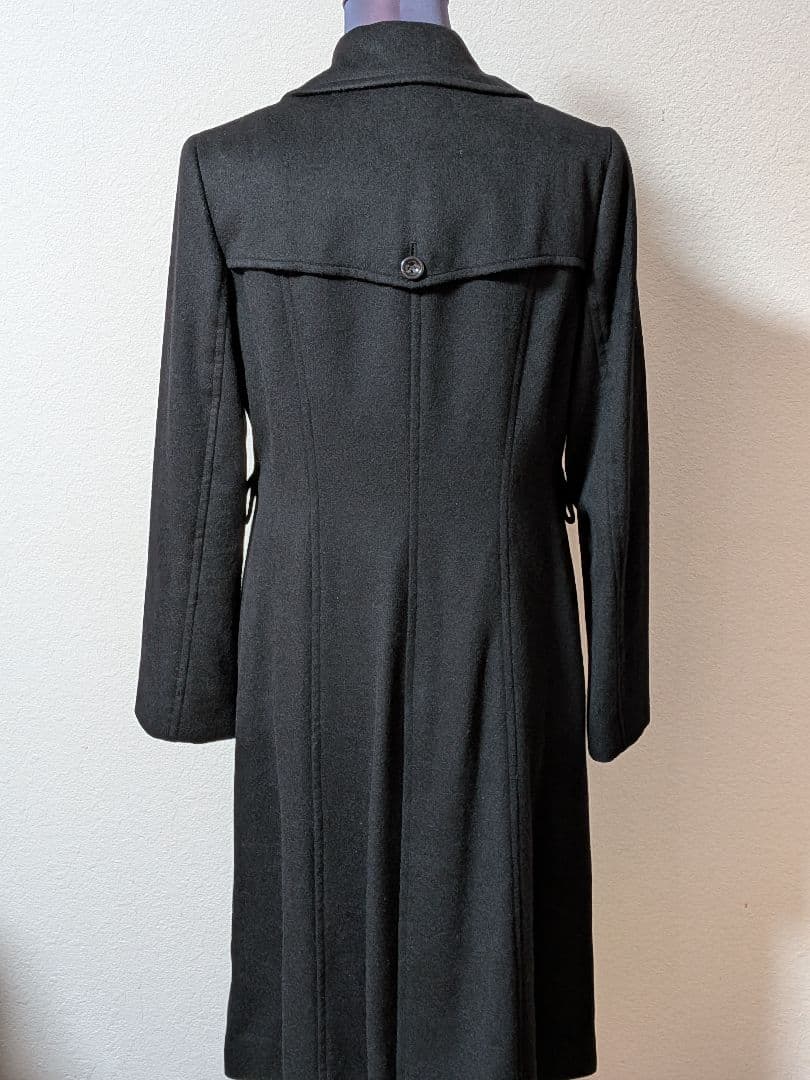 カシミヤ100% ダブルブレスト ロングコート