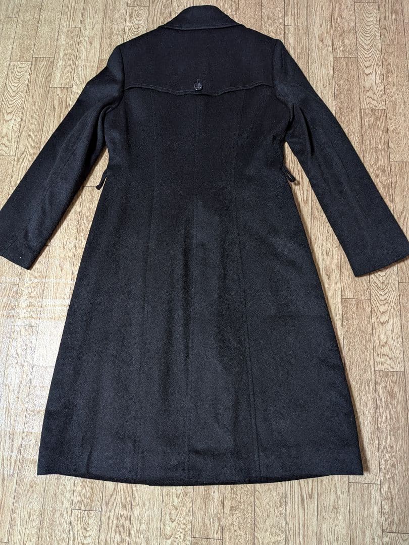 カシミヤ100% ダブルブレスト ロングコート