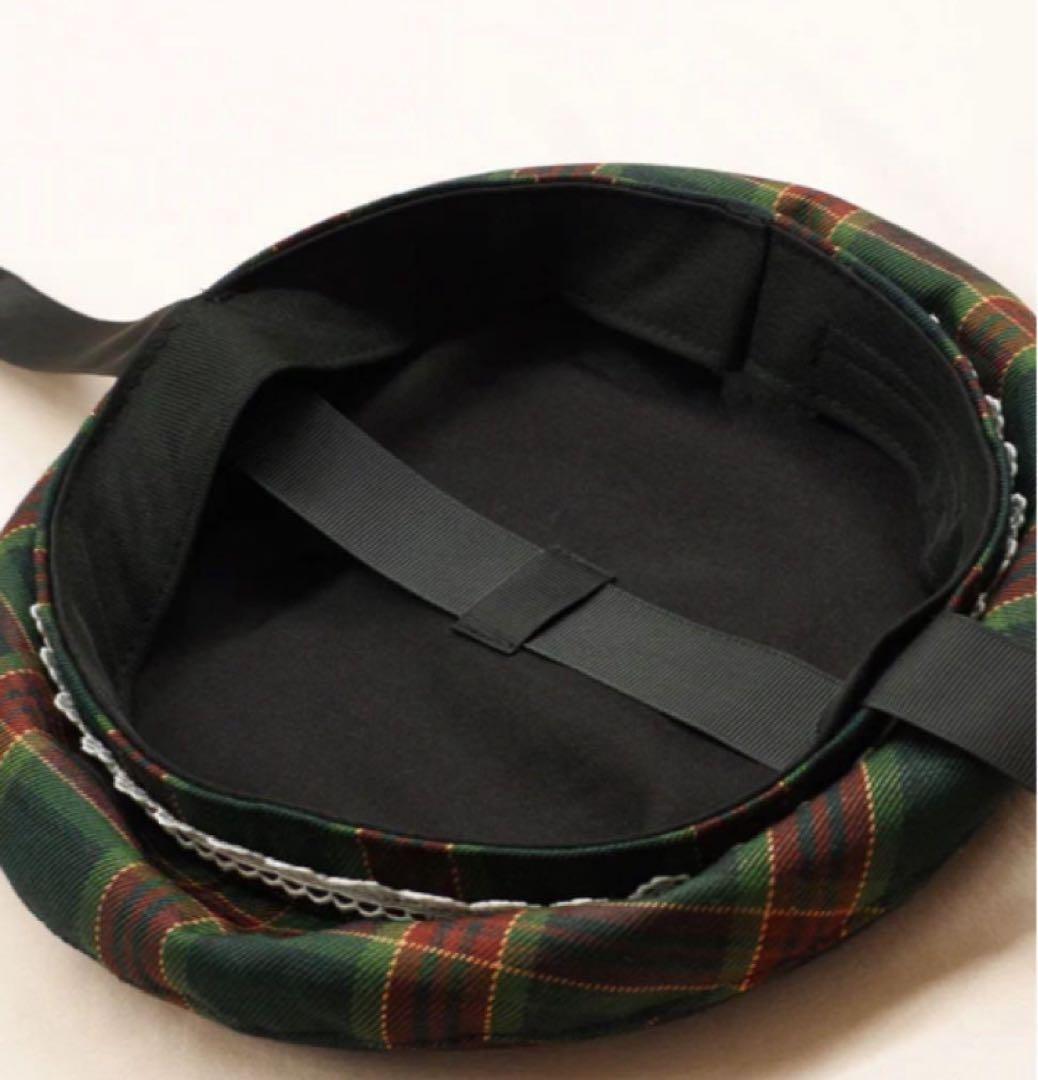 Amavel アマベル Dolly Holiday リボン付ベレー帽 グリーン