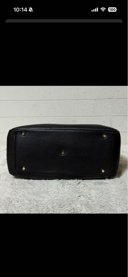 美品⭐️アニヤハインドマーチ⭐️トートバッグ　レザー　ブラック　2way