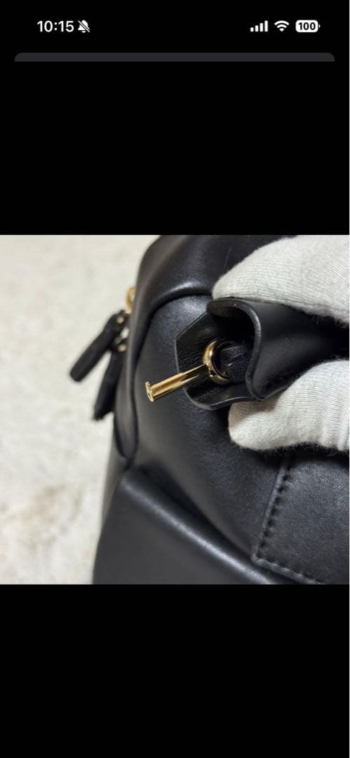 美品⭐️アニヤハインドマーチ⭐️トートバッグ　レザー　ブラック　2way