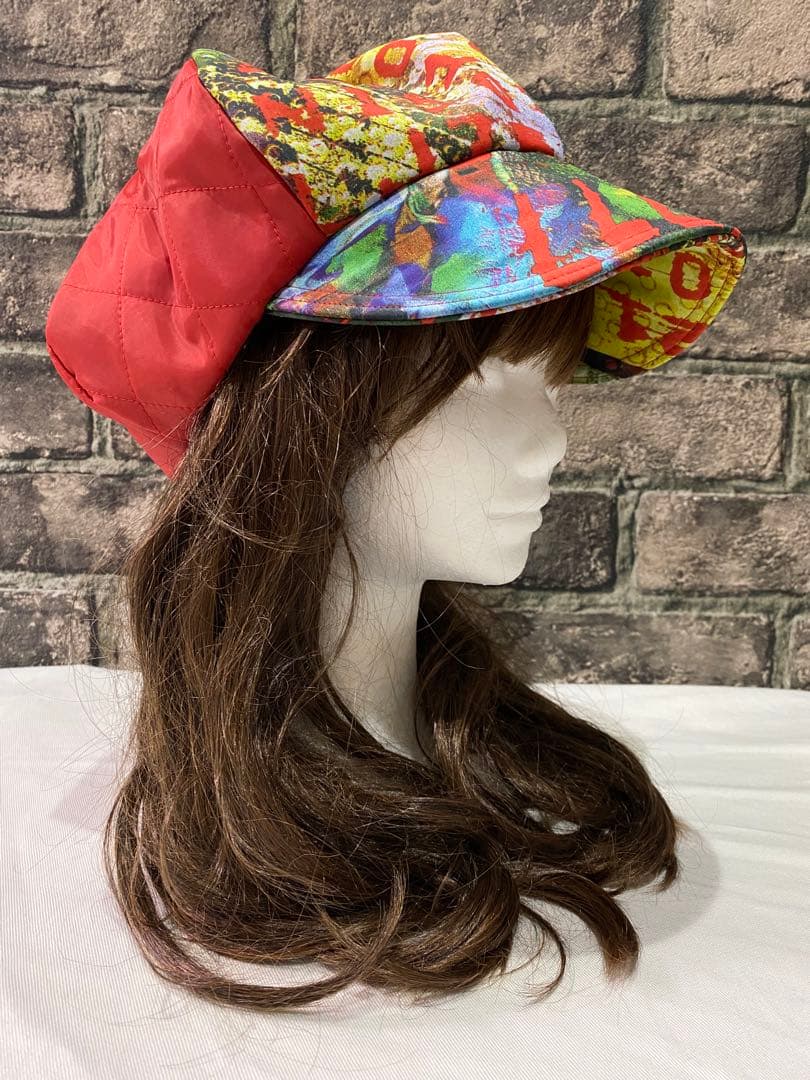 ティアミ〜ミ キャスケット　異素材 mix ハンドメイド