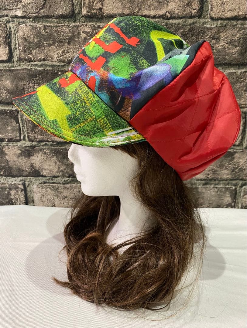 ティアミ〜ミ キャスケット　異素材 mix ハンドメイド