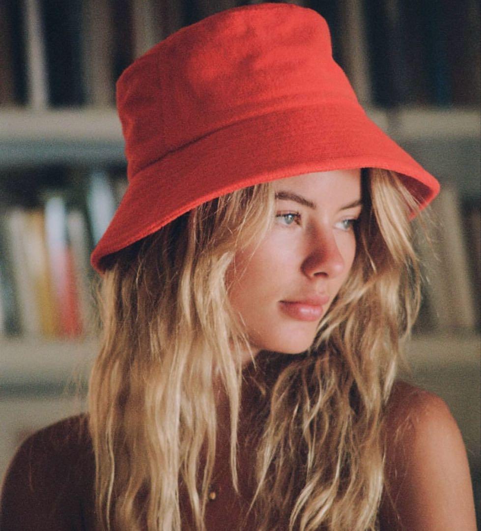 【新品未使用】lack of color チェリーレッド バケットハット M/L