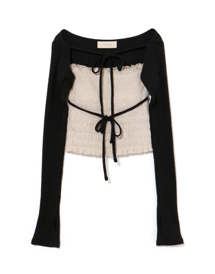 トップス andmary Mei shirring tops