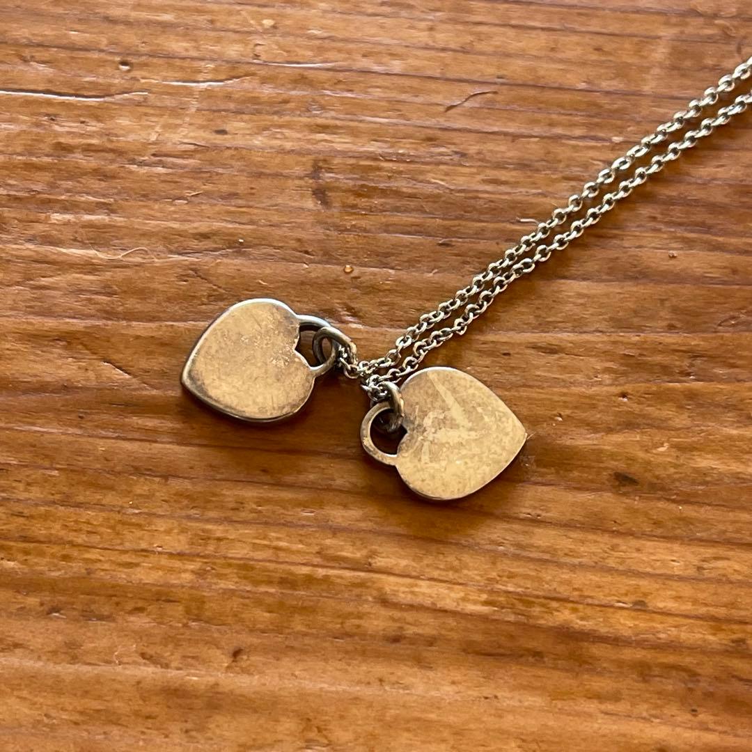 Tiffanyティファニー リターントゥ ダブルハートタグ ネックレス