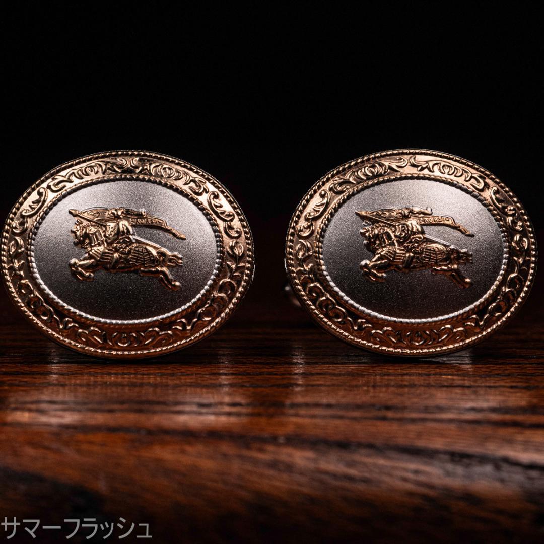 至高の一品 Burberry バーバリー silver925×k14 カフス