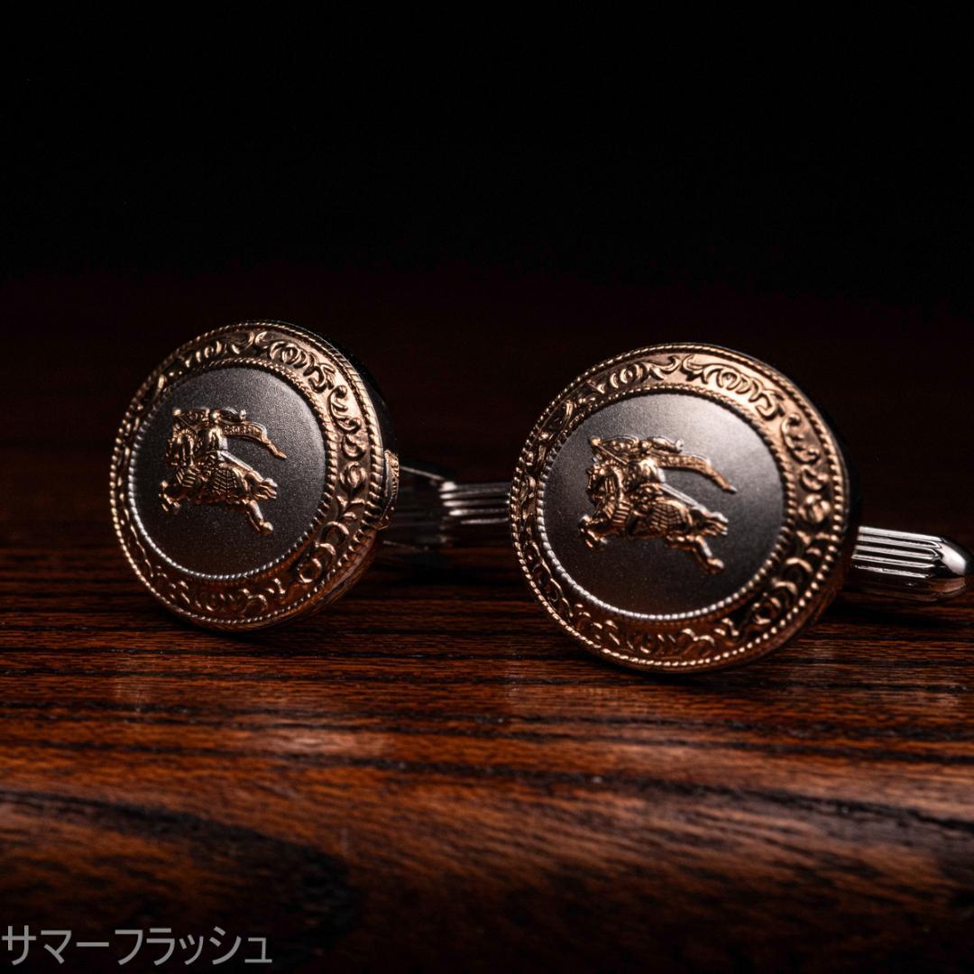 至高の一品 Burberry バーバリー silver925×k14 カフス