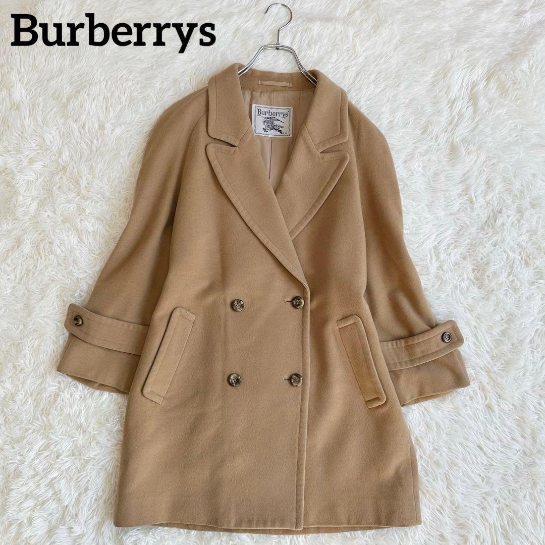 Burberrys バーバリーズ カシミヤ混 ウールコート ベージュ ダブル