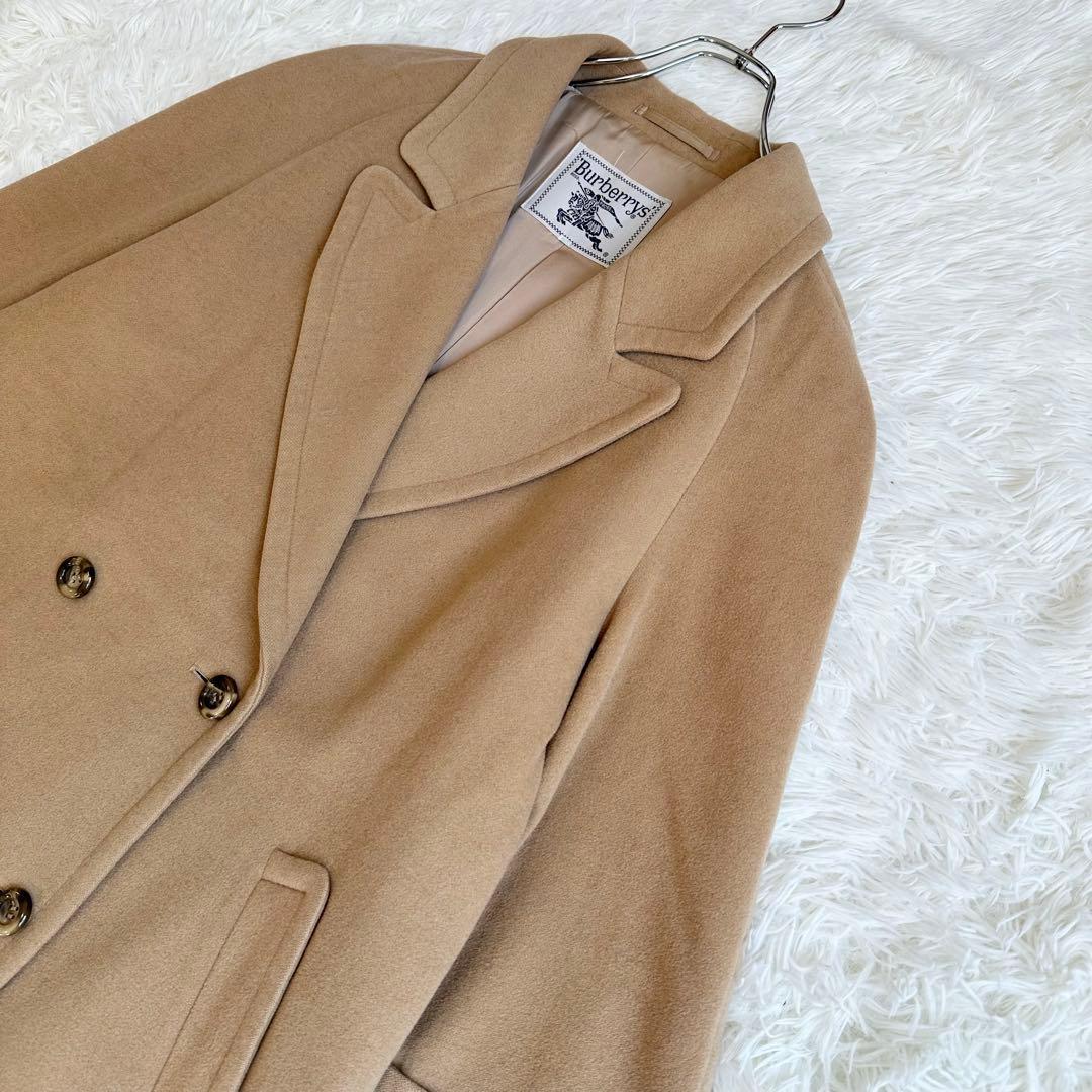 Burberrys バーバリーズ カシミヤ混 ウールコート ベージュ ダブル