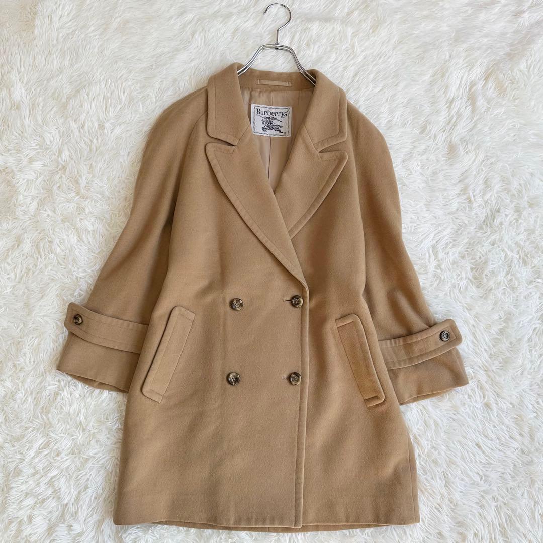 Burberrys バーバリーズ カシミヤ混 ウールコート ベージュ ダブル