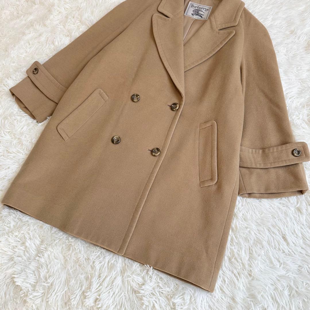 Burberrys バーバリーズ カシミヤ混 ウールコート ベージュ ダブル