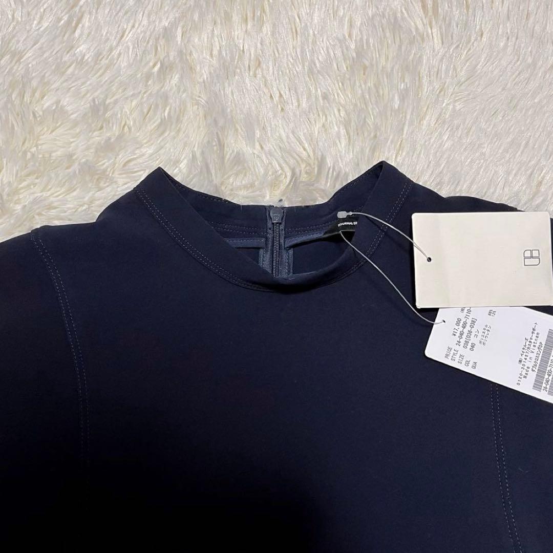 【未使用タグ付】JOURNAL STANDARD ダブルクロスロングOP 紺38