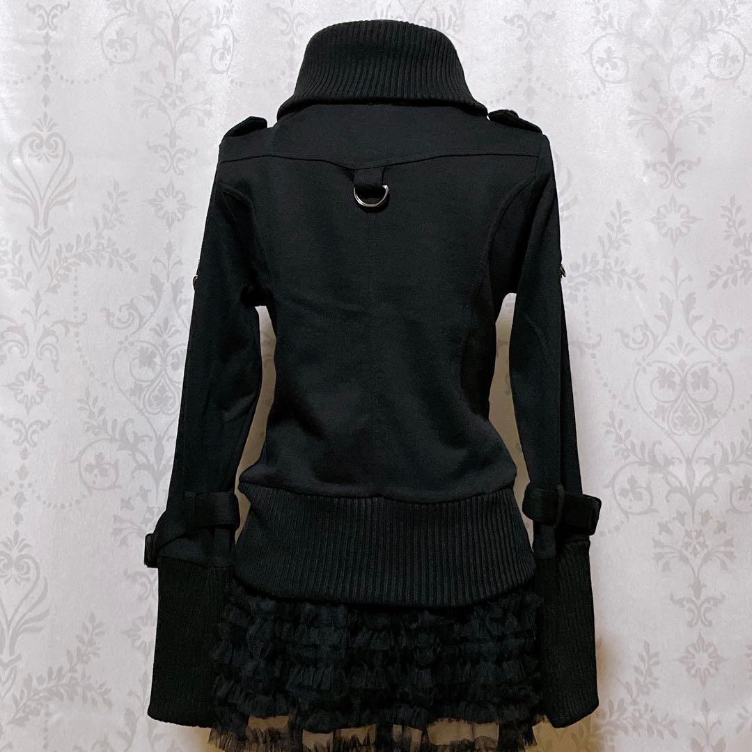 ブルゾン 黒 平成ギャル y2k ダークコア パンク nana d.i.a系