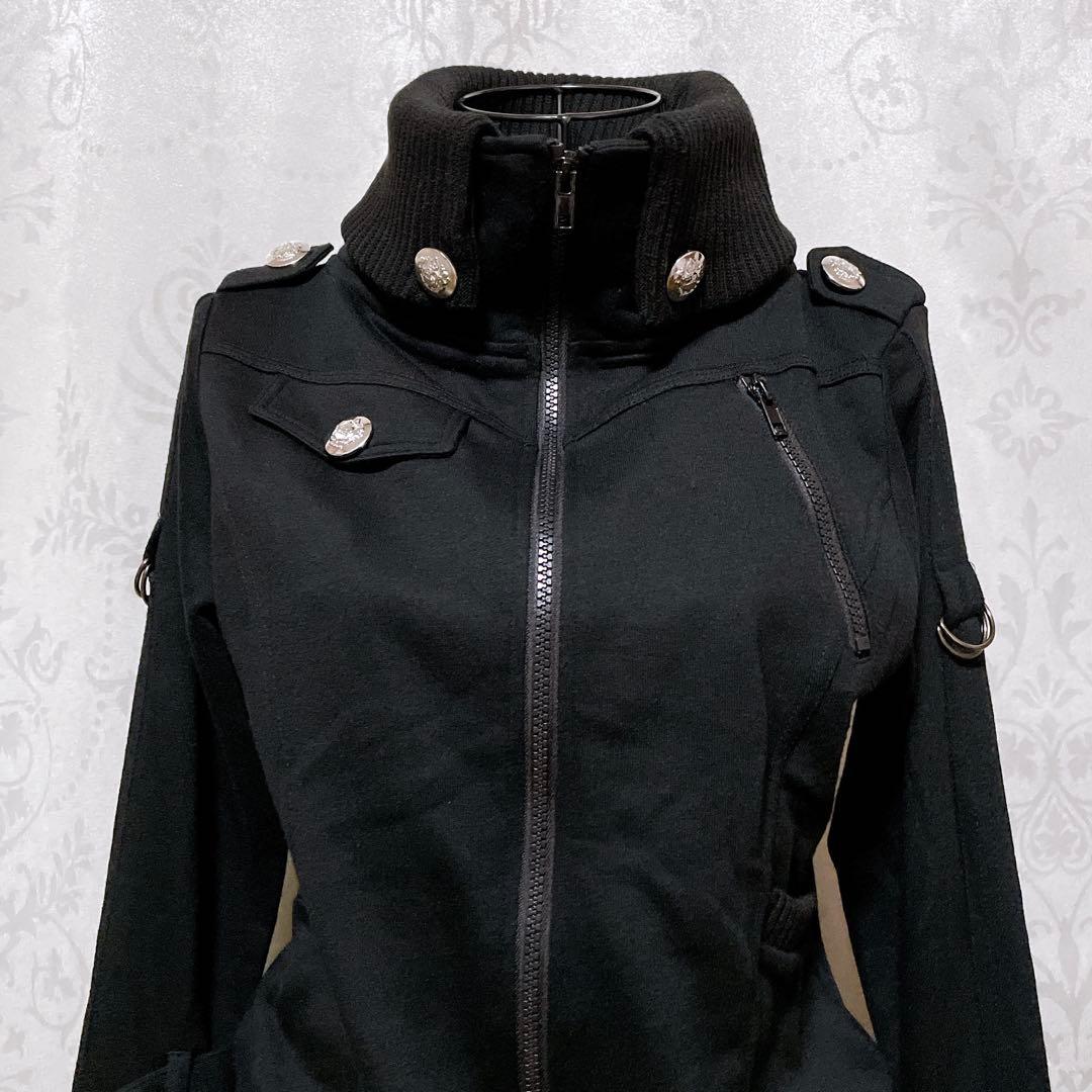 ブルゾン 黒 平成ギャル y2k ダークコア パンク nana d.i.a系