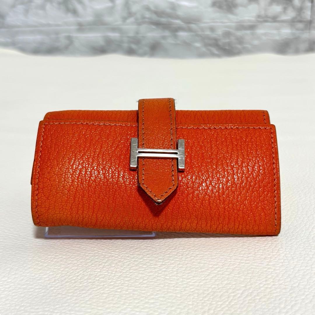 HERMES エルメス べアン 6連 レザー キーケース L刻印