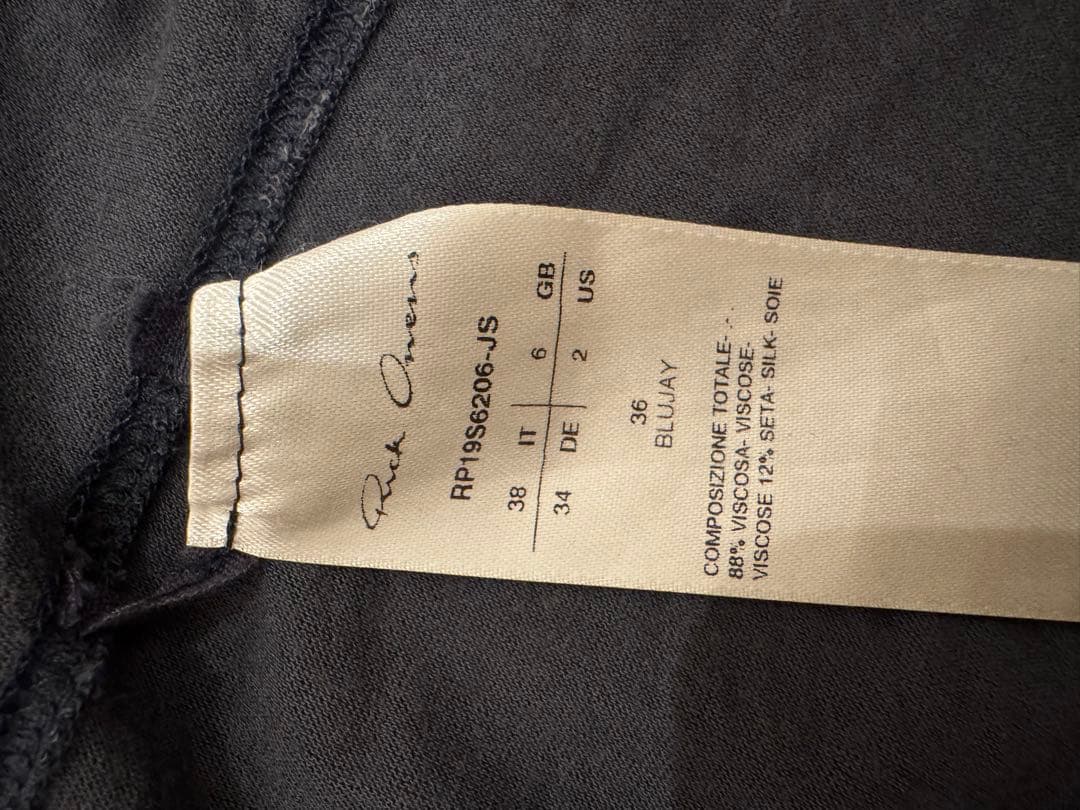 RickOwens S/S19 Tシャツ