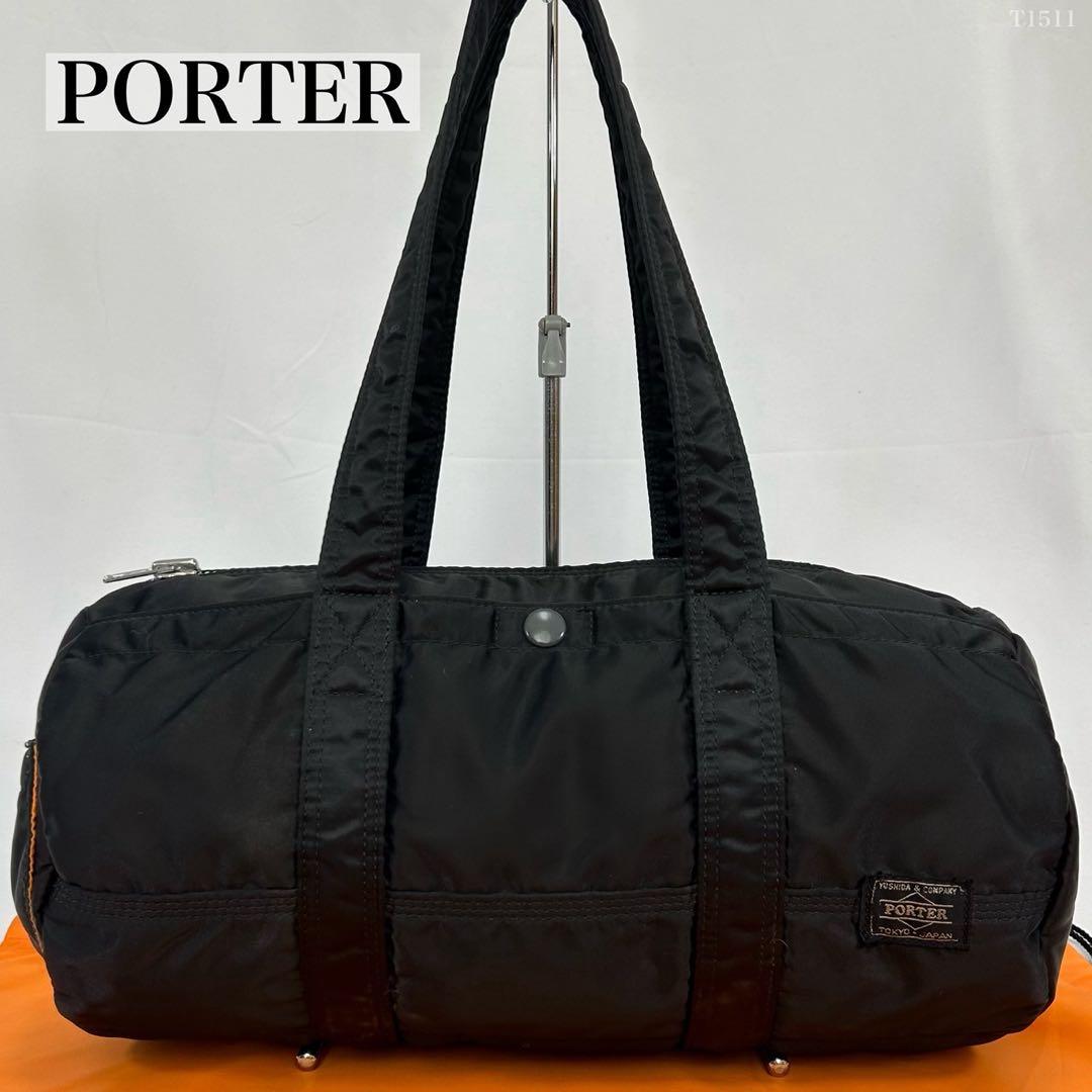 【極美品】ポーター タンカー ミニボストンバッグ ダッフルバッグ ナイロン 黒