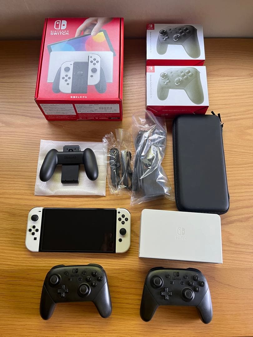 Nintendo Switch 本体 Proコントローラー2個セット 有機EL