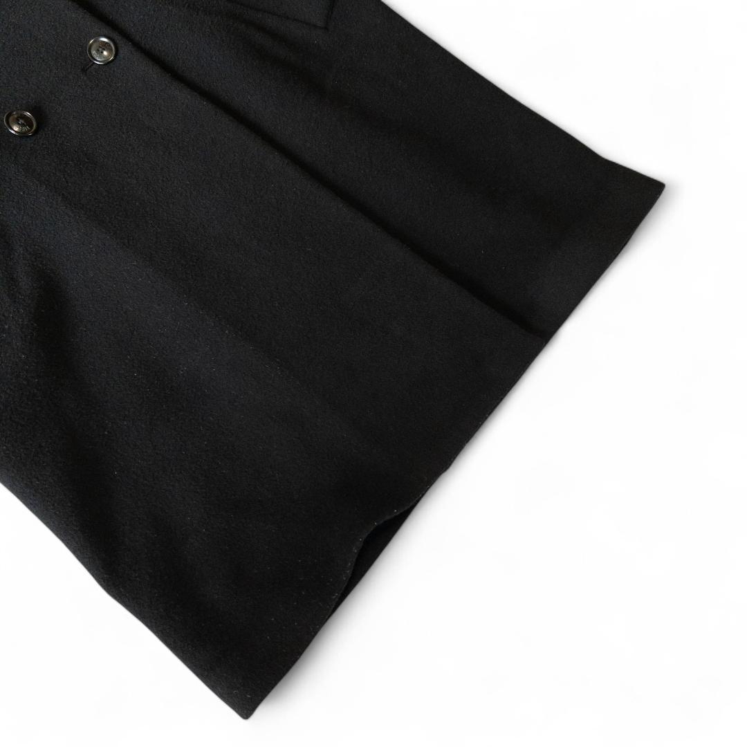 TICCA テントコート ミモレ丈 ブラック ダブルブレスト