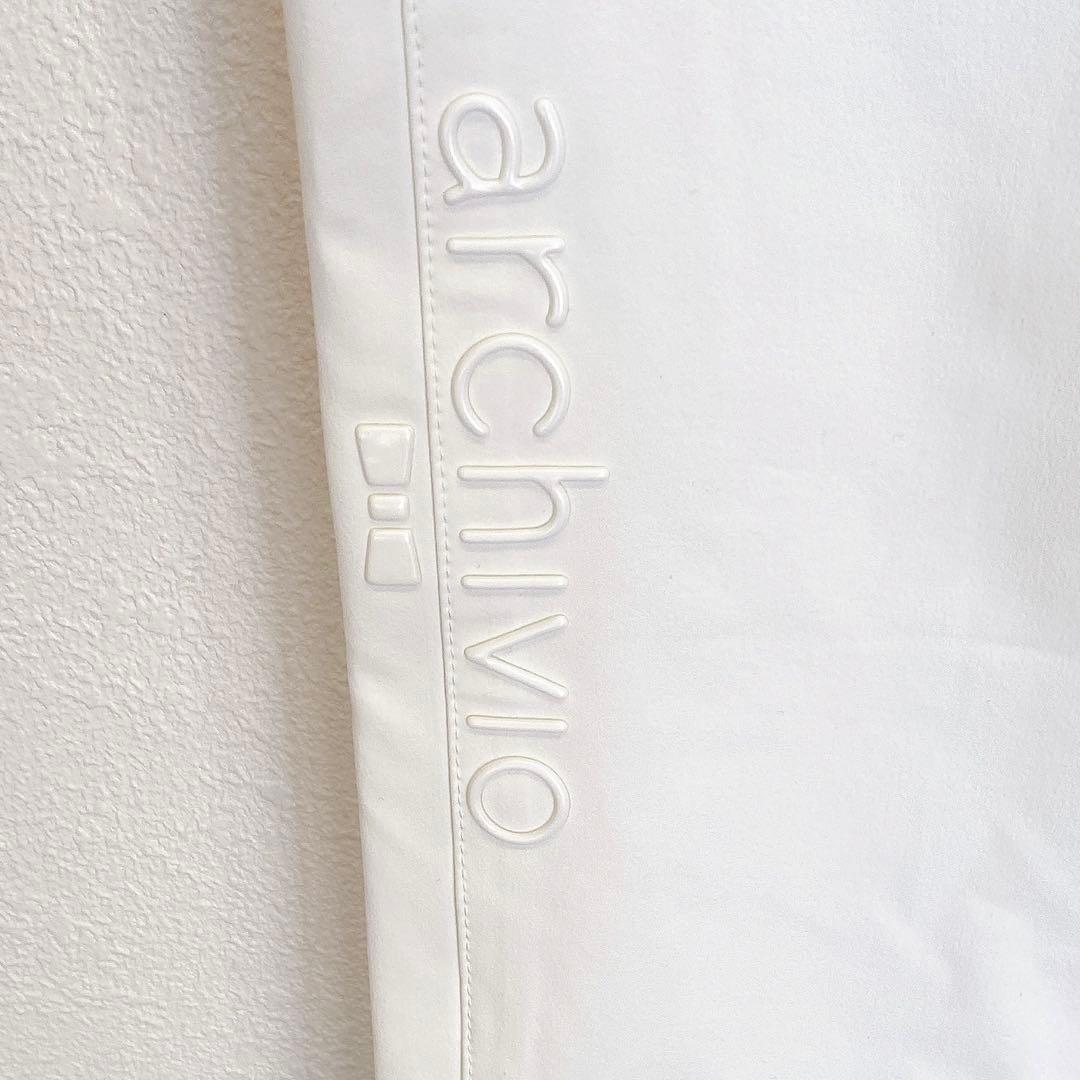 5188 未使用品 archivio ホワイト ゴルフパンツ 40 定価3万円程