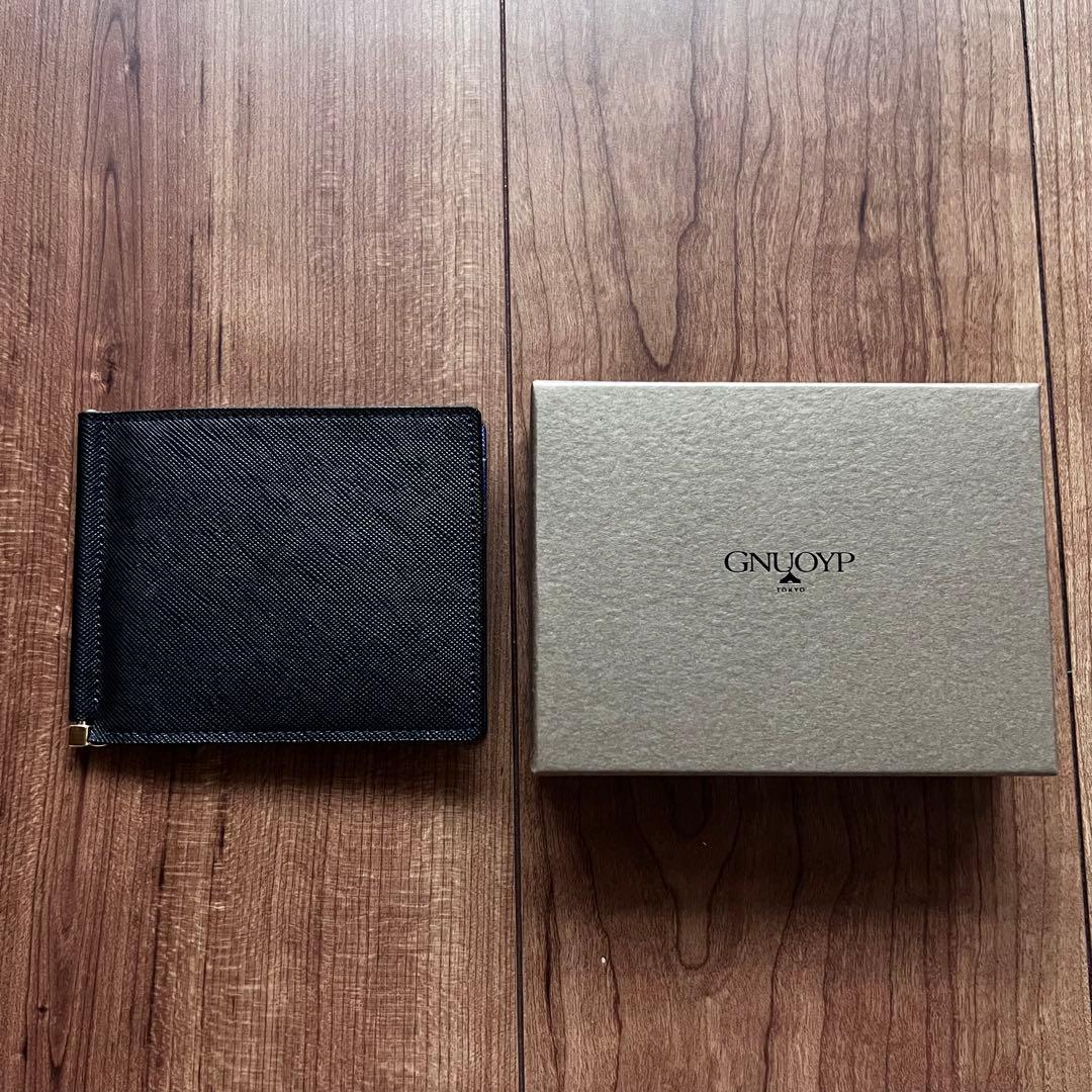 新品・未使用品GNUOYP ニュピ マネークリップ 財布 ブラック
