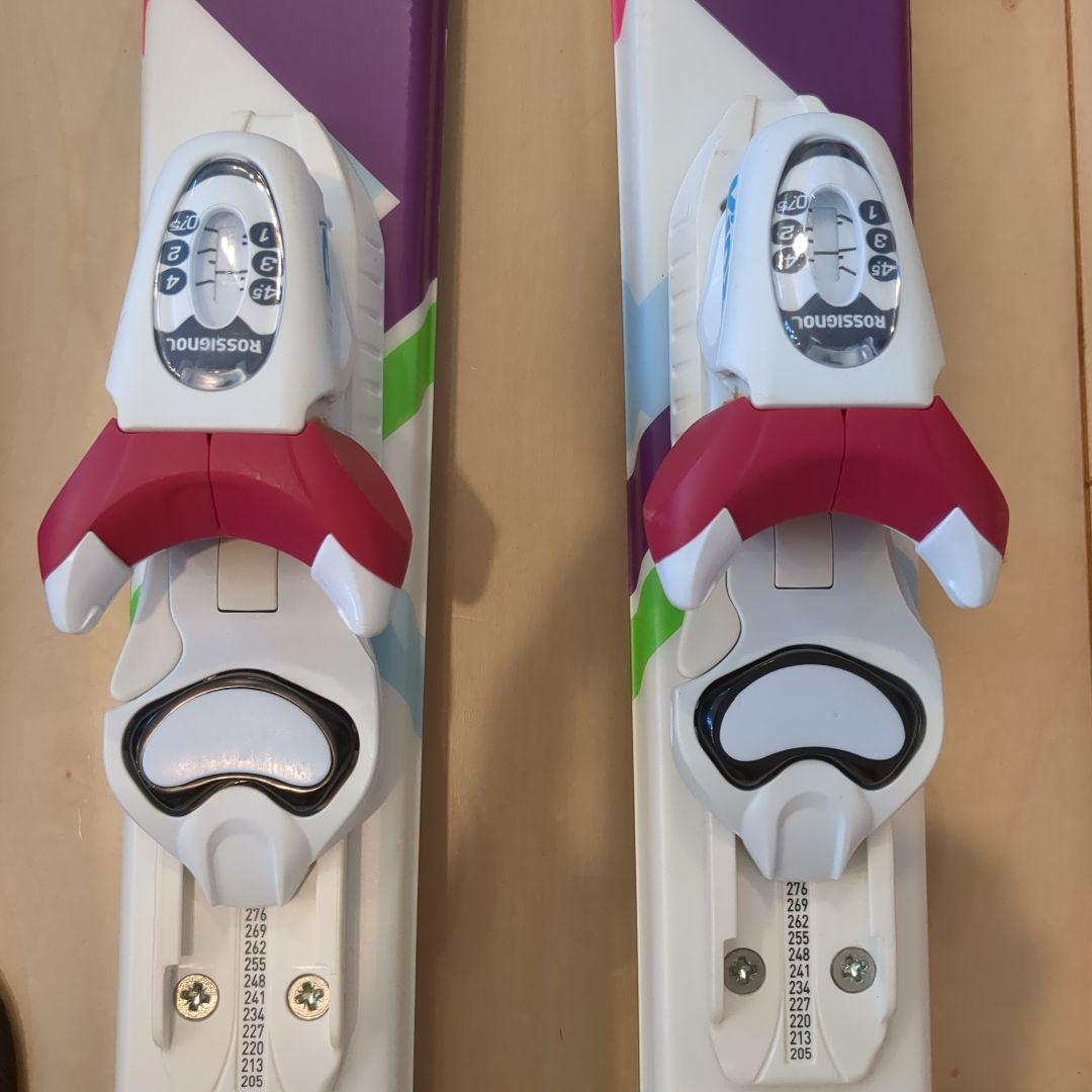 ジュニア スキー板 140 ロシニョール 女の子用 （ストック・ケース付き）