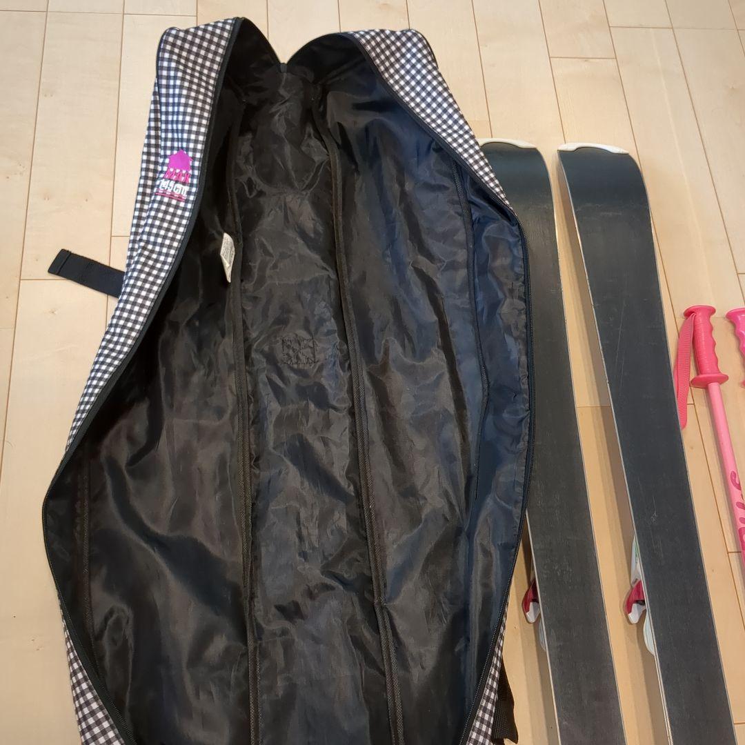 ジュニア スキー板 140 ロシニョール 女の子用 （ストック・ケース付き）